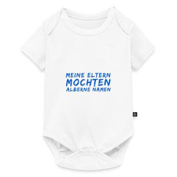 komischer Name - Baby Premium Kurzarmbody - Weiß - Vorne