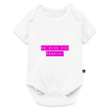 ich finde Regeln wichtig - Baby Premium Kurzarmbody - Weiß - Vorne