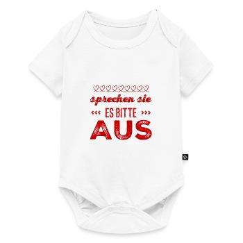 sagen sie es laut - Baby Premium Kurzarmbody - Weiß - Vorne