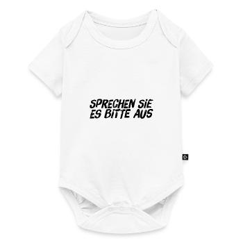 bitte aussprechen - Baby Premium Kurzarmbody - Weiß - Vorne