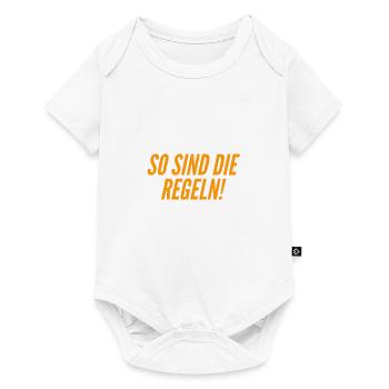 Regeln sind gut - Baby Premium Kurzarmbody - Weiß - Vorne