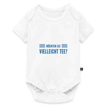 vielleicht einen Tee? - Baby Premium Kurzarmbody - Weiß - Vorne