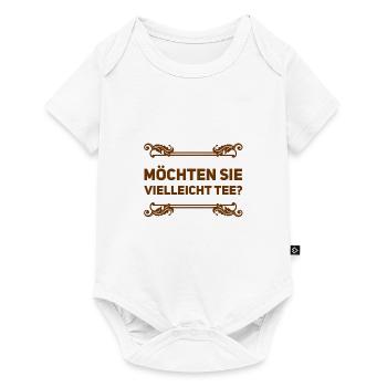 darf es Tee sein? - Baby Premium Kurzarmbody - Weiß - Vorne