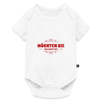 magst du Tee? - Baby Premium Kurzarmbody - Weiß - Vorne