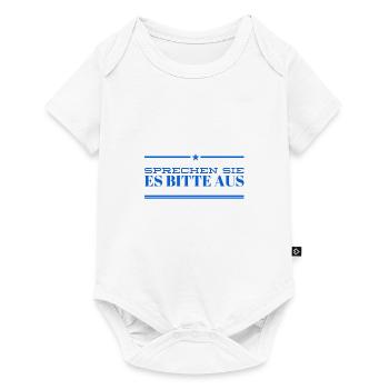 sagen sie es bitte - Baby Premium Kurzarmbody - Weiß - Vorne