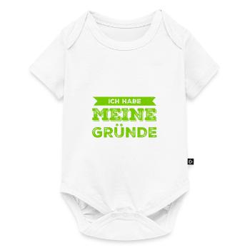 ich habe meine Gründe - Baby Premium Kurzarmbody - Weiß - Vorne