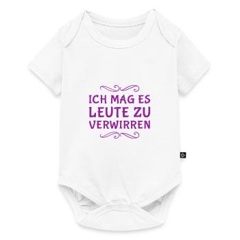 ich mag es Leute zu verwirren - Baby Premium Kurzarmbody - Weiß - Vorne