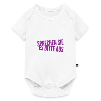 reden sie bitte laut - Baby Premium Kurzarmbody - Weiß - Vorne