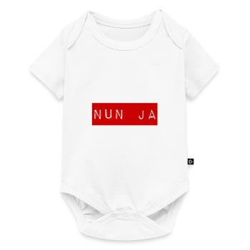 nun ja - Baby Premium Kurzarmbody - Weiß - Vorne
