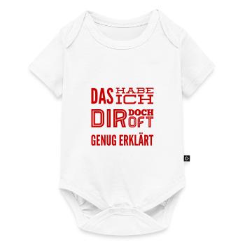 keine Lust mehr - Baby Premium Kurzarmbody - Weiß - Vorne
