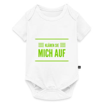 klären sie mich auf - Baby Premium Kurzarmbody - Weiß - Vorne
