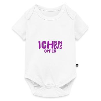 ich fühle mich als Opfer - Baby Premium Kurzarmbody - Weiß - Vorne