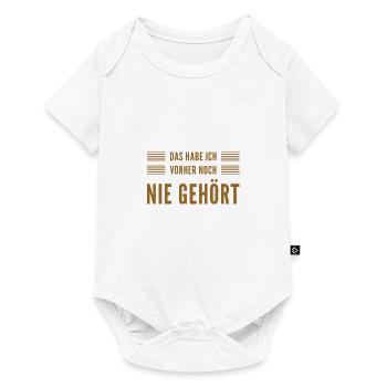 das habe ich noch nie gehört - Baby Premium Kurzarmbody - Weiß - Vorne