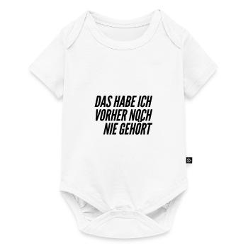 das ist neu für mich - Baby Premium Kurzarmbody - Weiß - Vorne