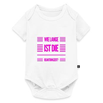 wie schnell geht es? - Baby Premium Kurzarmbody - Weiß - Vorne