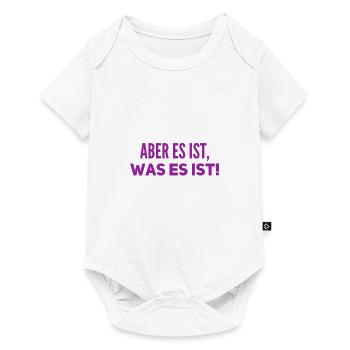 ich bleibe entspannt - Baby Premium Kurzarmbody - Weiß - Vorne
