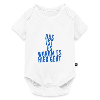 mein warum - Baby Premium Kurzarmbody - Weiß - Vorne