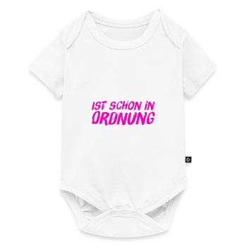 alles ok - Baby Premium Kurzarmbody - Weiß - Vorne