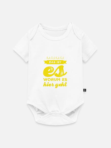 deshalb mache ich das - Baby Premium Kurzarmbody - Weiß