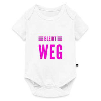 kommt bitte nicht näher - Baby Premium Kurzarmbody - Weiß - Vorne