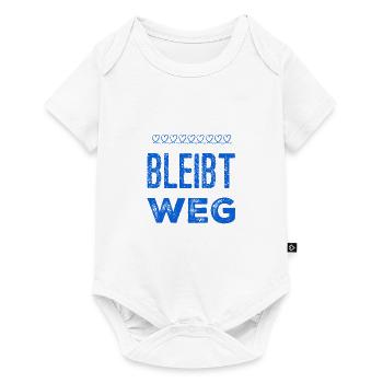 kommt nicht näher - Baby Premium Kurzarmbody - Weiß - Vorne