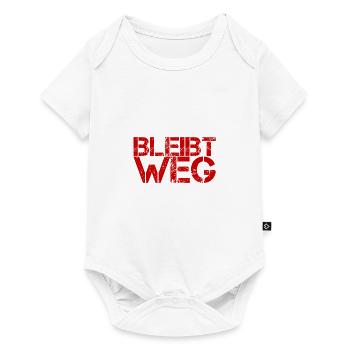 nicht näher kommen - Baby Premium Kurzarmbody - Weiß - Vorne