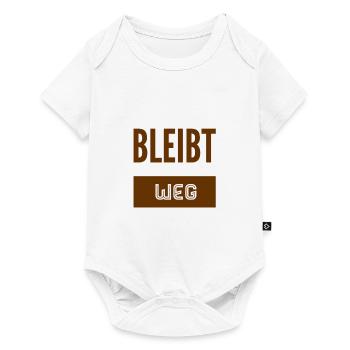 bitte halten sie Abstand - Baby Premium Kurzarmbody - Weiß - Vorne