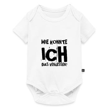 wie konnte ich das vergessen? - Baby Premium Kurzarmbody - Weiß - Vorne