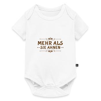 es wird unerwartet - Baby Premium Kurzarmbody - Weiß - Vorne