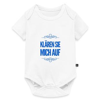aufklären - Baby Premium Kurzarmbody - Weiß - Vorne