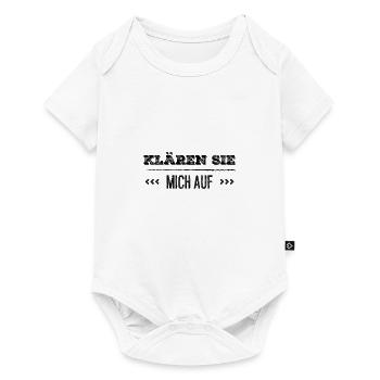 ich warte auf Aufklärung - Baby Premium Kurzarmbody - Weiß - Vorne