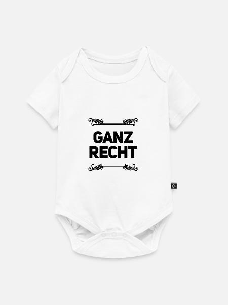 da stimme ich zu - Baby Premium Kurzarmbody - Weiß