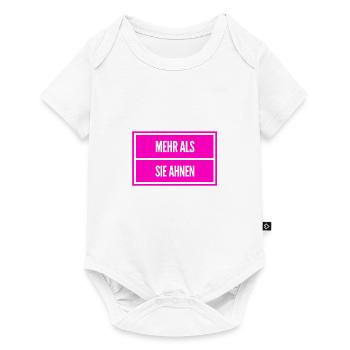 mehr als sie ahnen - Baby Premium Kurzarmbody - Weiß - Vorne