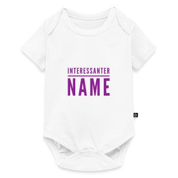 interessanter Name - Baby Premium Kurzarmbody - Weiß - Vorne