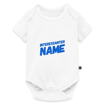 Großartiger Name - Baby Premium Kurzarmbody - Weiß - Vorne