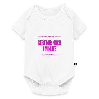 noch etwas länger - Baby Premium Kurzarmbody - Weiß - Vorne
