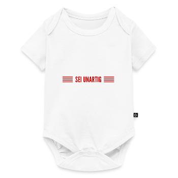 sei frech - Baby Premium Kurzarmbody - Weiß - Vorne