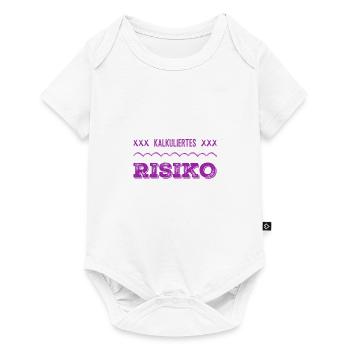 kalkuliertes Risiko geht immer - Baby Premium Kurzarmbody - Weiß - Vorne