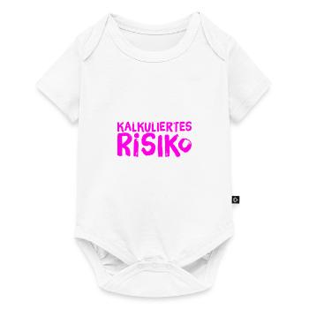 kalkuliertes Risiko ist großartig - Baby Premium Kurzarmbody - Weiß - Vorne