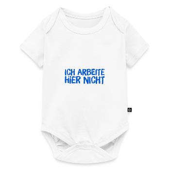 wo arbeite ich? - Baby Premium Kurzarmbody - Weiß - Vorne