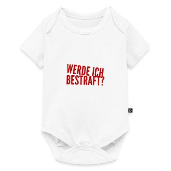 kommt jetzt die Strafe? - Baby Premium Kurzarmbody - Weiß - Vorne