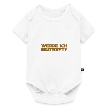 kriege ich jetzt eine Strafe? - Baby Premium Kurzarmbody - Weiß - Vorne