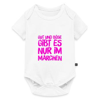 gut und böse gibt es nur im Märchen - Baby Premium Kurzarmbody - Weiß - Vorne