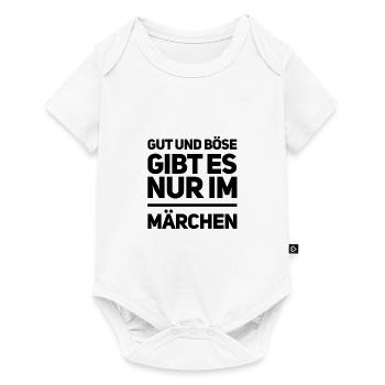 wer glaubt schon an Gut und Böse - Baby Premium Kurzarmbody - Weiß - Vorne