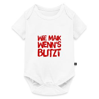 wie Maik wenn's blitzt - Baby Premium Kurzarmbody - Weiß - Vorne