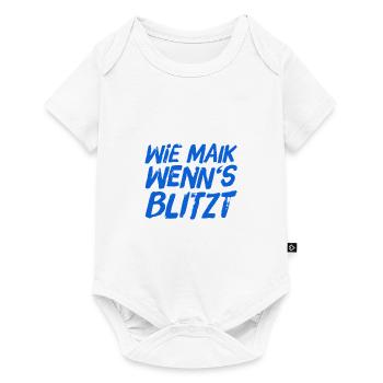 wenn der Blitz einschlägt - Baby Premium Kurzarmbody - Weiß - Vorne
