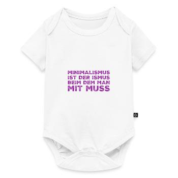 Minimalismus - Baby Premium Kurzarmbody - Weiß - Vorne