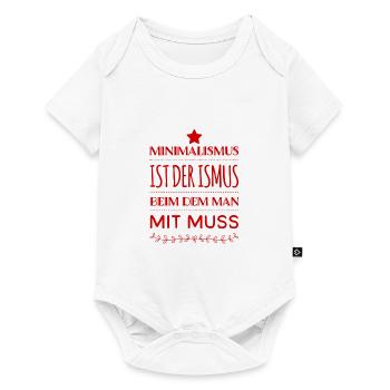 ich lebe minimalistisch - Baby Premium Kurzarmbody - Weiß - Vorne
