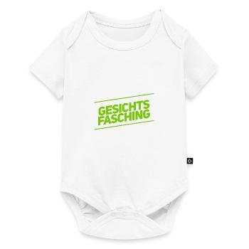 ich feiere Gesichtsfasching - Baby Premium Kurzarmbody - Weiß - Vorne