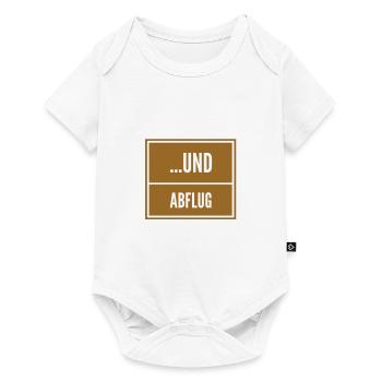hau ab - Baby Premium Kurzarmbody - Weiß - Vorne